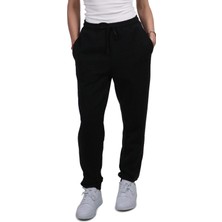  Kadın Modal Kumaş Cepli Siyah Jogger Pantolon