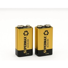 Süpermax Alkalin 9 Watt Pil 2 Adet