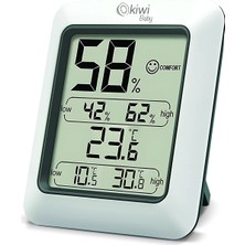 Kiwi KBABY-90 Sıcaklık ve Nem Ölçer - Beyaz