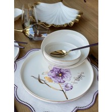 Rossev Yemek Takımı Modern Violet 24 Parça 6 Kişilik
