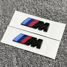 Bmw 4 Serisi Uyumlu M Çamurluk Arması Seti 2'li Piano Black