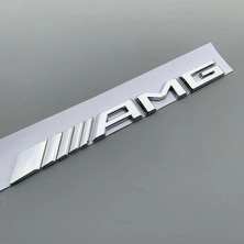 Mercedes ml Serisi Uyumlu  Krom Amg Bagaj Yazısı 3m 3D Abs