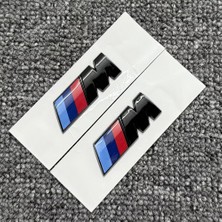 Bmw Z8 Uyumlu M Çamurluk Arması Seti 2'li Piano Black