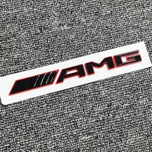 Mercedes Cls Serisi Uyumlu Yeni Nesil Kırmızı Piano Black Amg Bagaj Yazısı 3m 3D Abs