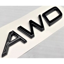 Volvo XC90 Uyumlu Awd Piano Black Bagaj Yazısı Arması Logosu 3m 3D Abs