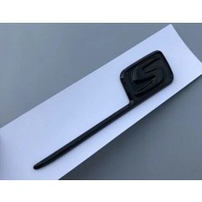 Mercedes Sl Serisi Uyumlu  Gloss Black S Çubuklu Bagaj Yazısı 3m 3D Abs