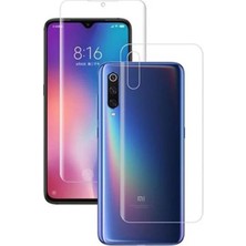 Ehr. Xiaomi Mi 9 ile Uyumlu Ön Arka Koruma Full Body Jelatin