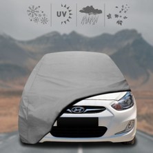 Hyundai Accent 4 Sedan (2010 - 2018) Oto Branda Su Geçirmez Miflonlu Araba Brandası Klipsli Araba Çadırı