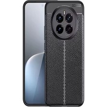 Gpack Honor Magic 7 Pro Uyumlu Kılıf Niss Silikon Deri Görünümlü Siyah