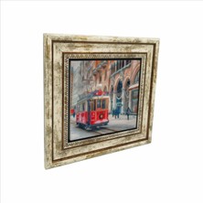 Nostaljik Tramvay Baskılı Doğaltaş Tablo 25X25 Krt-46