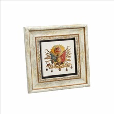 Osmanlı Arması Baskılı Doğaltaş Tablo 20X20 Krt-87