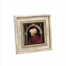 Fatih Sultan Mehmet Baskılı Doğaltaş Tablo 20X20 Krt-88