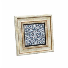 Osmanlı Çinisi Baskılı Doğaltaş Tablo (20 x 20 Kd-63)