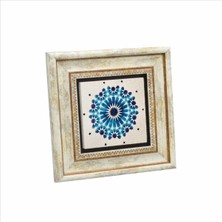 Rumi Desen Baskılı Doğaltaş Tablo (20 x 20 Kd-55)