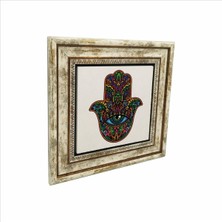 Fatıma’nın Eli Baskılı Doğaltaş Tablo 25CMX25CM KD-003