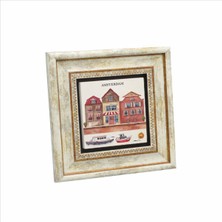 Amsterdam Görseli Baskılı Doğaltaş Tablo (20 x 20 Krg-18)