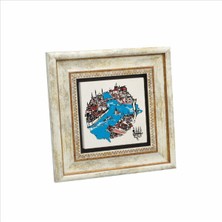 Istanbul Boğazı ve Haliç Baskılı Doğaltaş Tablo 20CMX20CM KRT-031