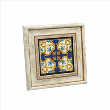 Italyan Deseni Baskılı Doğaltaş Tablo (20CMX20CM )(KD-103)