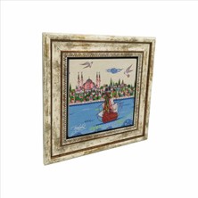 Ayasofya Camii Baskılı Doğaltaş Tablo (25 x 25 Krt-8)