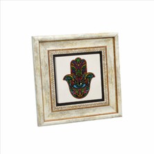 Fatıma’nın Eli Baskılı Doğaltaş Tablo (20 x 20 Kd-3)