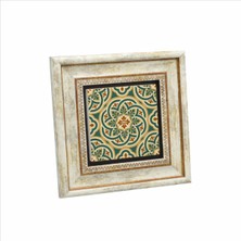 Bizans Deseni Baskılı Taş Tablo 20X20 Kd-85