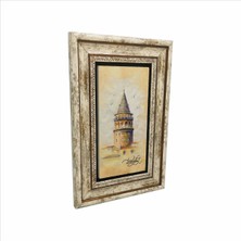 Galata Kulesi Baskılı Doğaltaş Tablo 20X30 Drt-2