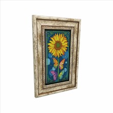 Ay Çiçeği Baskılı Doğaltaş Tablo (20 x 30 Drg-98)