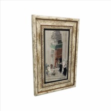 Osman Hamdi Bey Yeşil Cami Önü Baskılı Doğaltaş Tablo 20X30 Drt-42