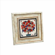 Nar Ağacı Baskılı Doğaltaş Tablo 20X20 KRG-147