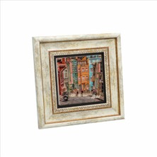 Istanbul-Balat Baskılı Doğaltaş Tablo 20CMX20CM KRT-054