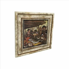 Hollanda Balık Pazarı Baskılı Doğaltaş Tablo (25 x 25 Krg-41)