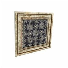 Bizans Deseni Baskılı Doğaltaş Tablo 25CMX25CM KD-087