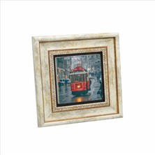Nostaljik Tramvay Baskılı Doğaltaş Tablo 20CMX20CM KRT-048