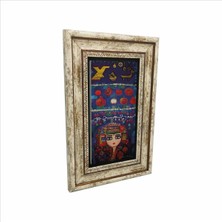 Türk Kızı Baskılı Doğaltaş Tablo 20CMX30CM DRT-038