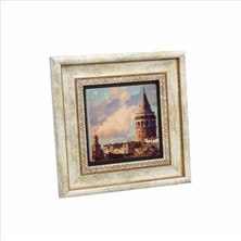 Galata Kulesi Baskılı Doğaltaş Tablo 20CMX20CM KRT-022