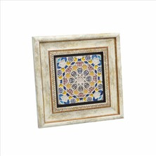 Çini Desen Baskılı Doğaltaş Tablo 20CMX20CM KD-014