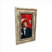 Mustafa Kemal Atatürk Baskılı Doğaltaş Tablo 20CMX30CM DRT-026