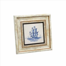 Hollanda Deseni Baskılı Doğaltaş Tablo (20 x 20 Kd-95)