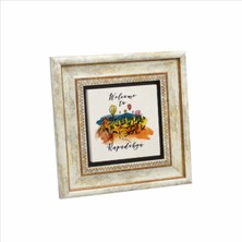 Kapadokya Baskılı Doğaltaş Tablo (20 x 20 KRT-118)