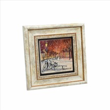 Hollanda Bisklet Görseli Baskılı Doğaltaş Tablo (20 x 20 Krg-40)