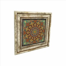 Iran Deseni Baskılı Doğaltaş Tablo (25 x 25 Kd-19)