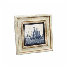 Hollanda Deseni Baskılı Doğaltaş Tablo 20CMX20CM KD-098