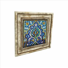 Cuma Camii Çinisi-Iran Baskılı Doğaltaş Tablo 25CMX25CM KD-012