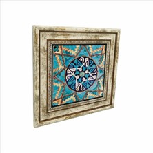 Cuma Cami Çinisi-Iran Baskılı Doğaltaş Tablo 25CMX25CM KD-043
