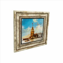 Kız Kulesi Baskılı Doğaltaş Tablo 25X25 Krt-18