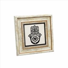 Fatıma’nın Eli Baskılı Doğaltaş Tablo (20 x 20 Kd-4)