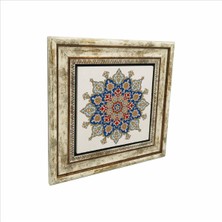 Rumi Desen Baskılı Doğaltaş Tablo 25CMX25CM KD-054
