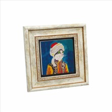 Sarıklı Osmanlı Kedisi Baskılı Doğaltaş Tablo 20CMX20CM KRT-067