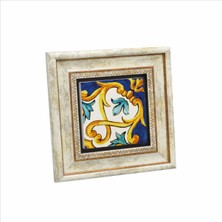 Italyan Deseni Baskılı Doğaltaş Tablo (20 x 20 Kd-88)