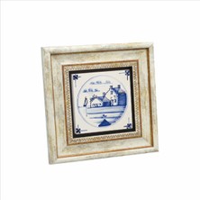 Hollanda Deseni Baskılı Doğaltaş Tablo (20 x 20 Kd-94)